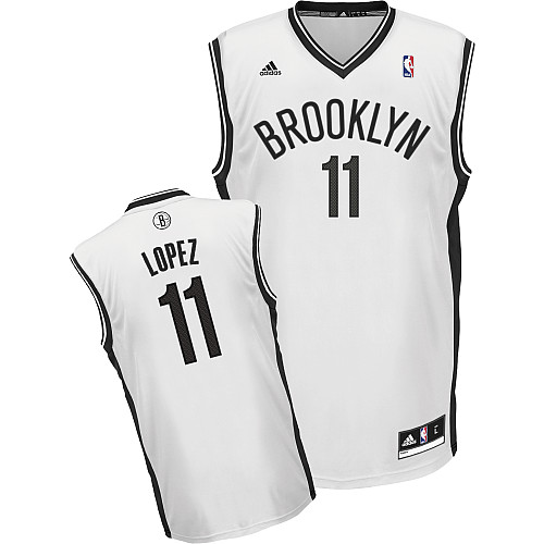  NBA Brooklyn Nets 11 Brook Lopez New Revolution 30 Swingman Home White Jersey